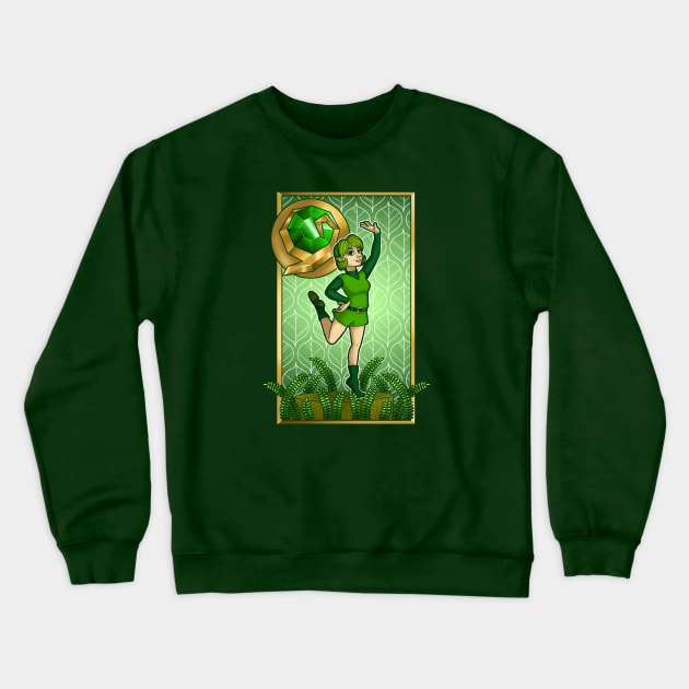 Saria Nouveau Crewneck Sweatshirt by mikaelak